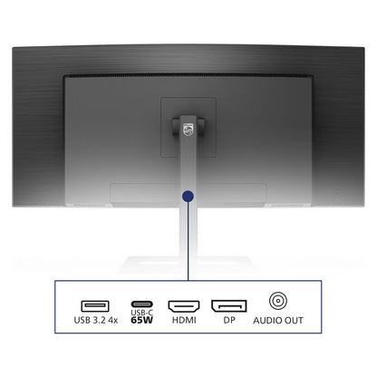86,36 cm/34" (3440x1440) Philips 346E2CUAE/00 21:9 WQHD VA 4ms 100Hz USB-C HDMI DisplayPort VESA Black
