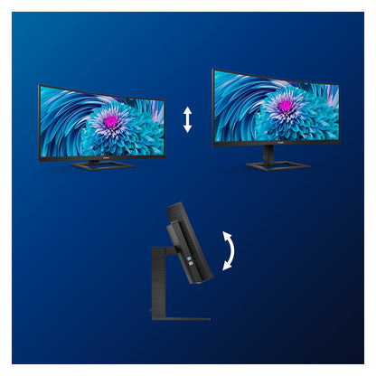 86,36 cm/34" (3440x1440) Philips 346E2CUAE/00 21:9 WQHD VA 4ms 100Hz USB-C HDMI DisplayPort VESA Black