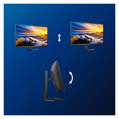 86,4cm/34" (3440×1440) Philips 34E1C5600HE/00 21:9 VA 4ms 100Hz USB-C HDMI DisplayPort Webcam Speakers VESA Black