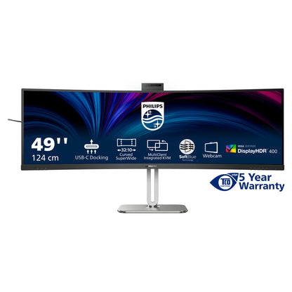 Philips 124.0cm(48.8") 49B2U6900CH 32:9 HDMI+DP+USB-C Curv. retail
