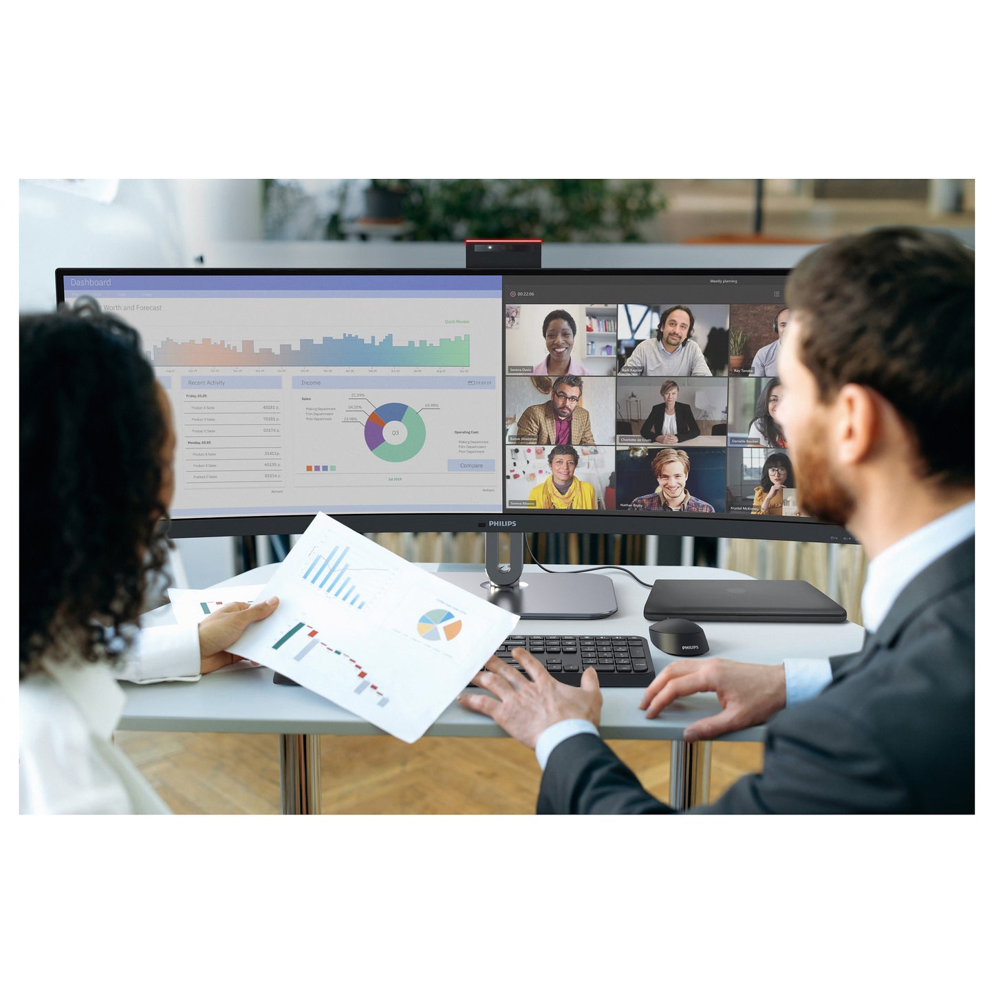 Philips 124.0cm(48.8") 49B2U6903CH 32:09 2xHDMI+DP+USB-C Web