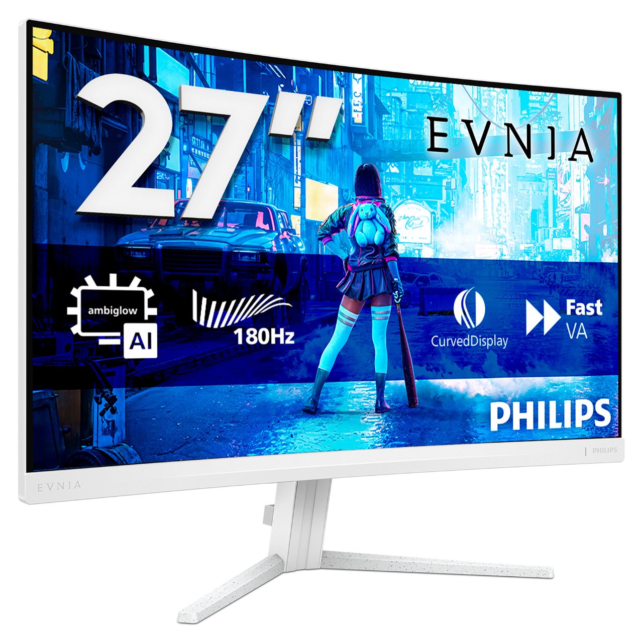 Philips 68.5cm (27.0") 27M2C5201L 16:09 2xHDMI+DP Curved wh.