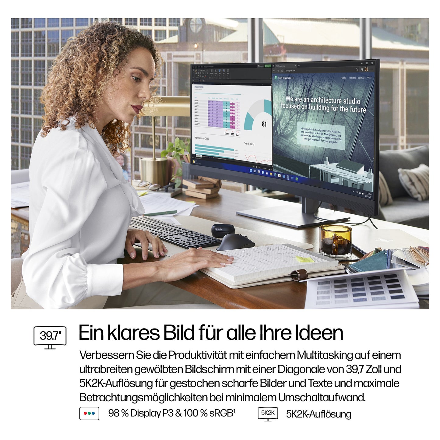 HP 740pm S7Pro LED WUHD 5120x2160@60Hz DP/HDMI/USB/USB-C/TB