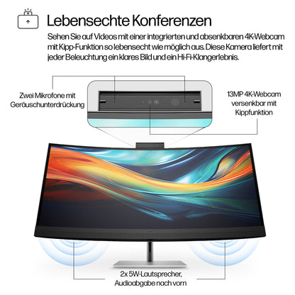 HP 740pm S7Pro LED WUHD 5120x2160@60Hz DP/HDMI/USB/USB-C/TB