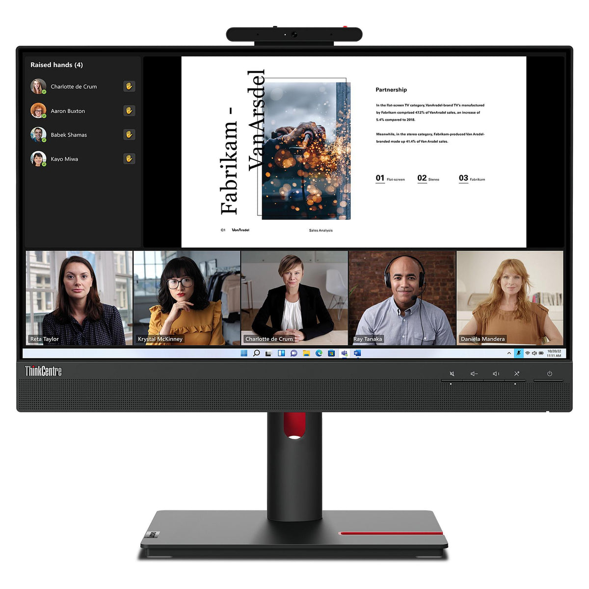 TFT Lenovo Dock ThinkCentre TiO 22 Gen5 FHD IPS DP/CAM/SPK/HUB