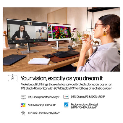HP 727pm IPS 4K 3840x2160@60Hz DP/HDMI/USB-C 400cd