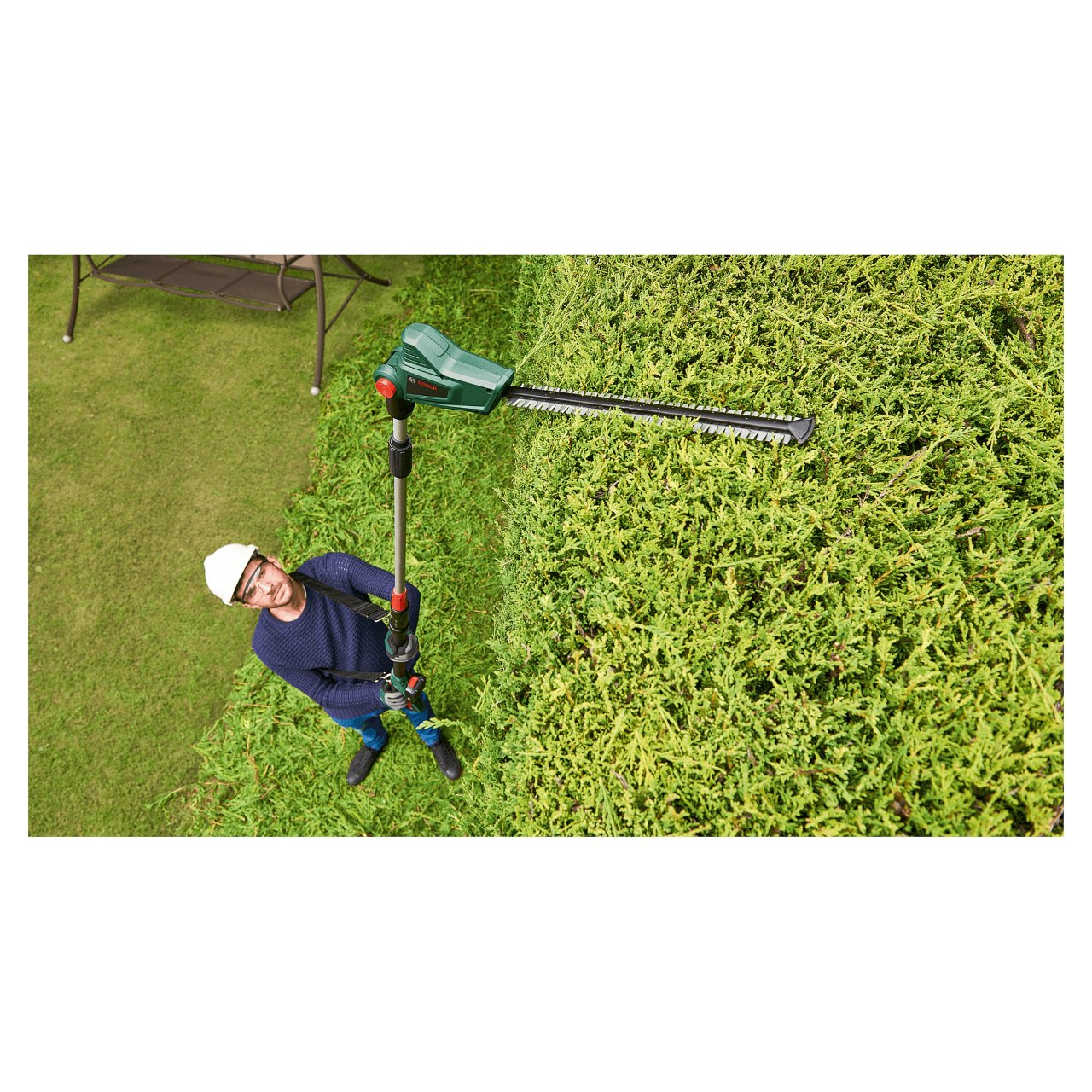 Bosch UniversalHedgePole 18 Akku-Teleskop-Heckenschere
