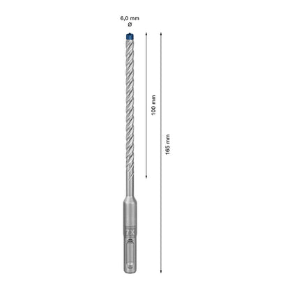 Bosch EXPERT Hammerbohrer SDS plus-7X 6x100x165mm
