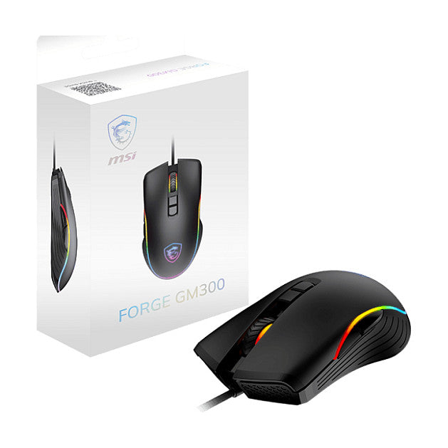 MSI Forge GM300 Gaming Maus. Black. USB