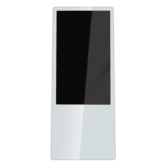 Allnet Standdisplay 43 Zoll Aufsteller mit Laufrollen. 700 Nits. HDMI. Farbe weiß