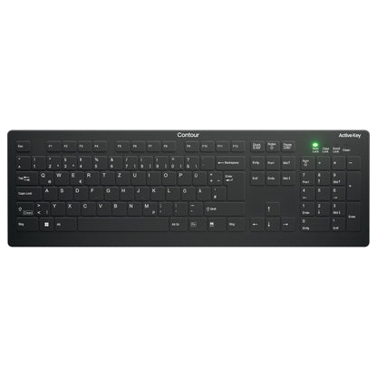 Cherry Medical Wireless AK-C8112-FU1-B/DE - wischdesinfizierbar -105 Tasten - deutsch - schwarz