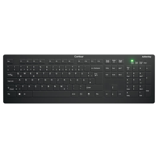 Cherry Medical Wireless AK-C8112-FU1-B/DE - wischdesinfizierbar -105 Tasten - deutsch - schwarz