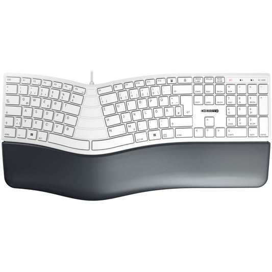 CHERRY KC 4500 ERGO Corded DE-Layout weiß-grau