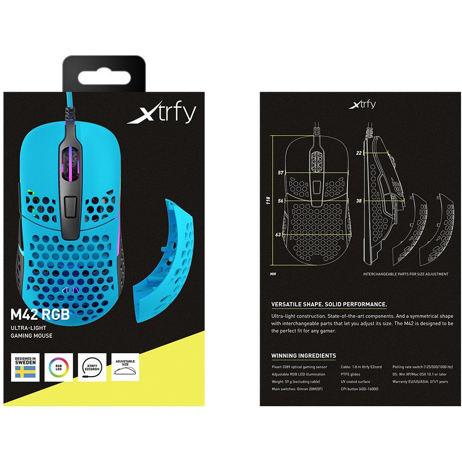 CHERRY Xtrfy MSM M42 RGB Corded blau