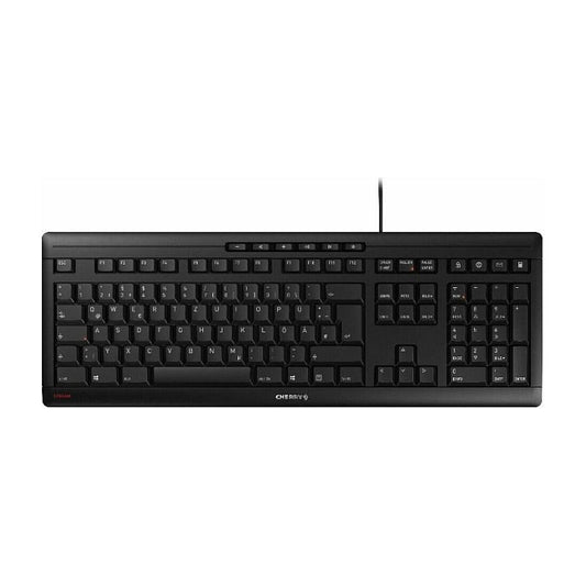 CHERRY TAS STREAM KEYBOARD Corded CS-Layout schwarz