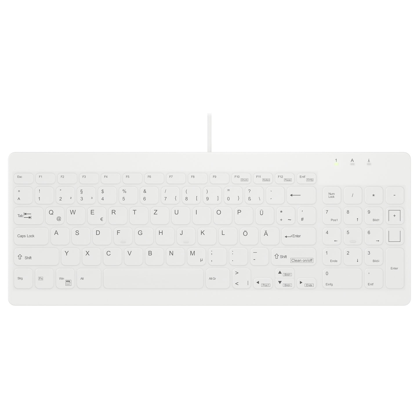 Cherry Active KEY MTA AK-C7012 Corded DE-Layout IP68 weiß