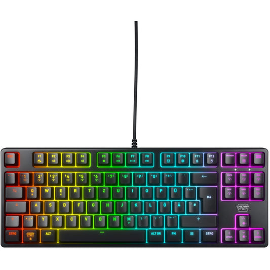 CHERRY XTRFY K4V2 TKL-Tastatur. Schwarz