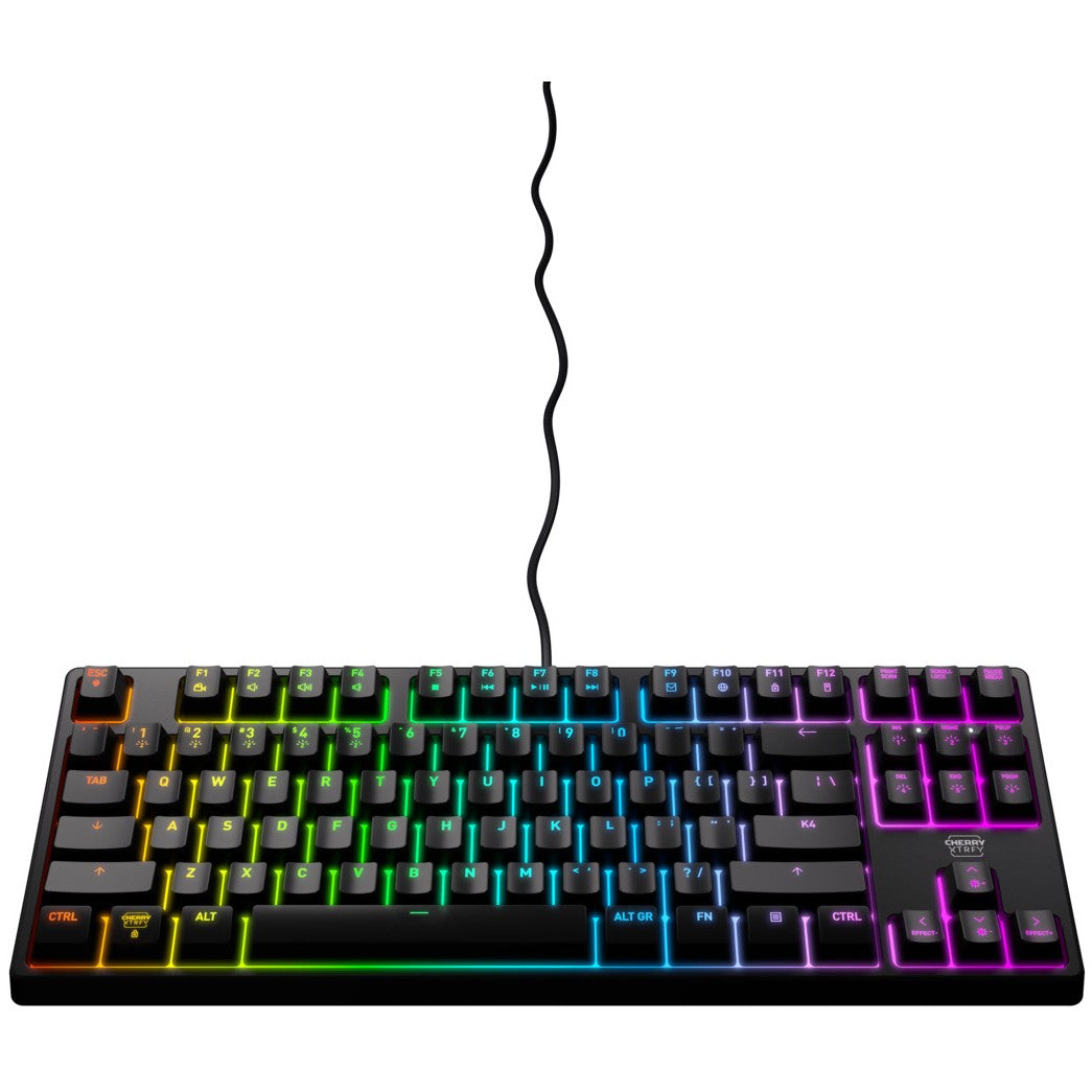 CHERRY XTRFY K4V2 TKL keyboard. black