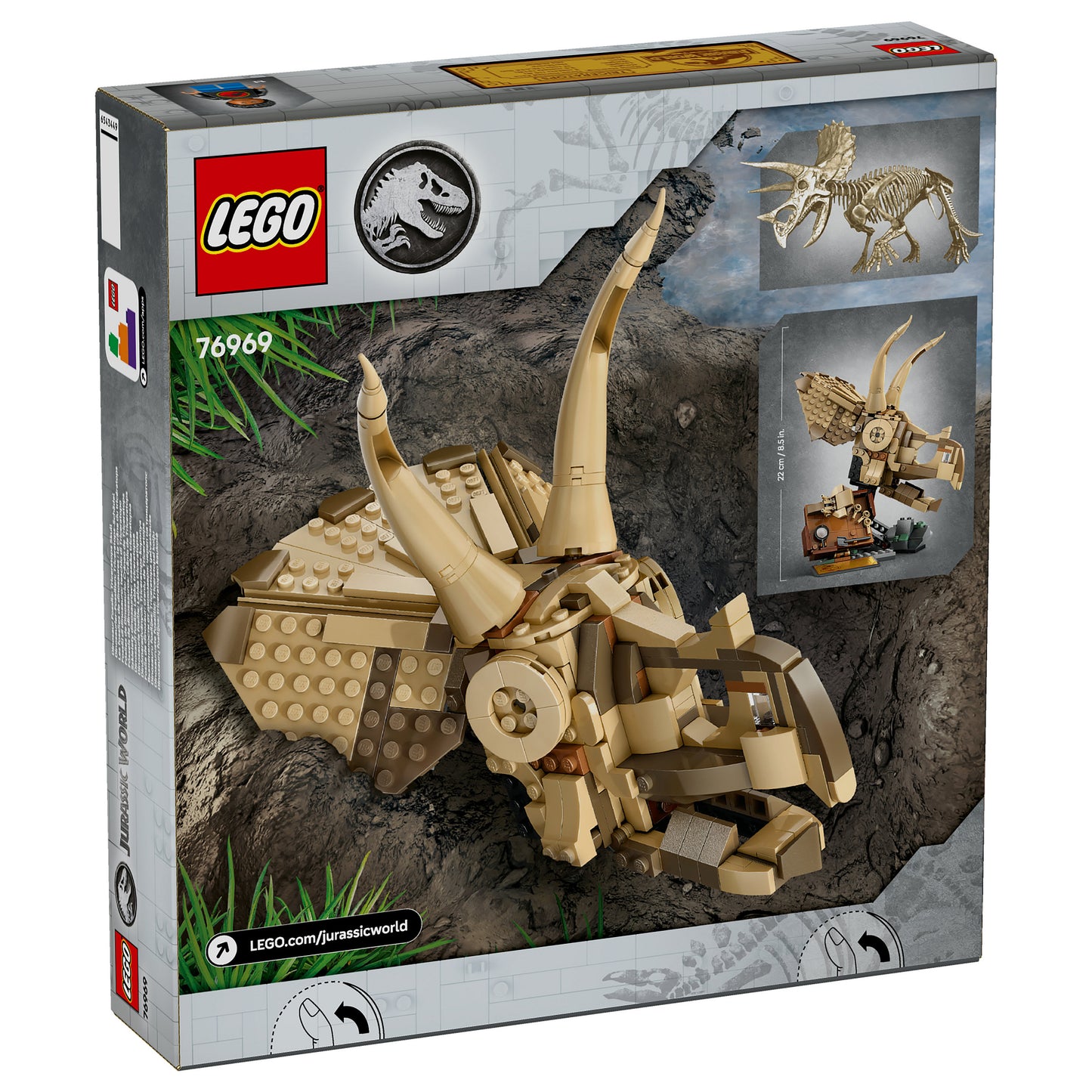 LEGO 76969 Jurassic World Dinosaurier-Fossilien: Triceratops