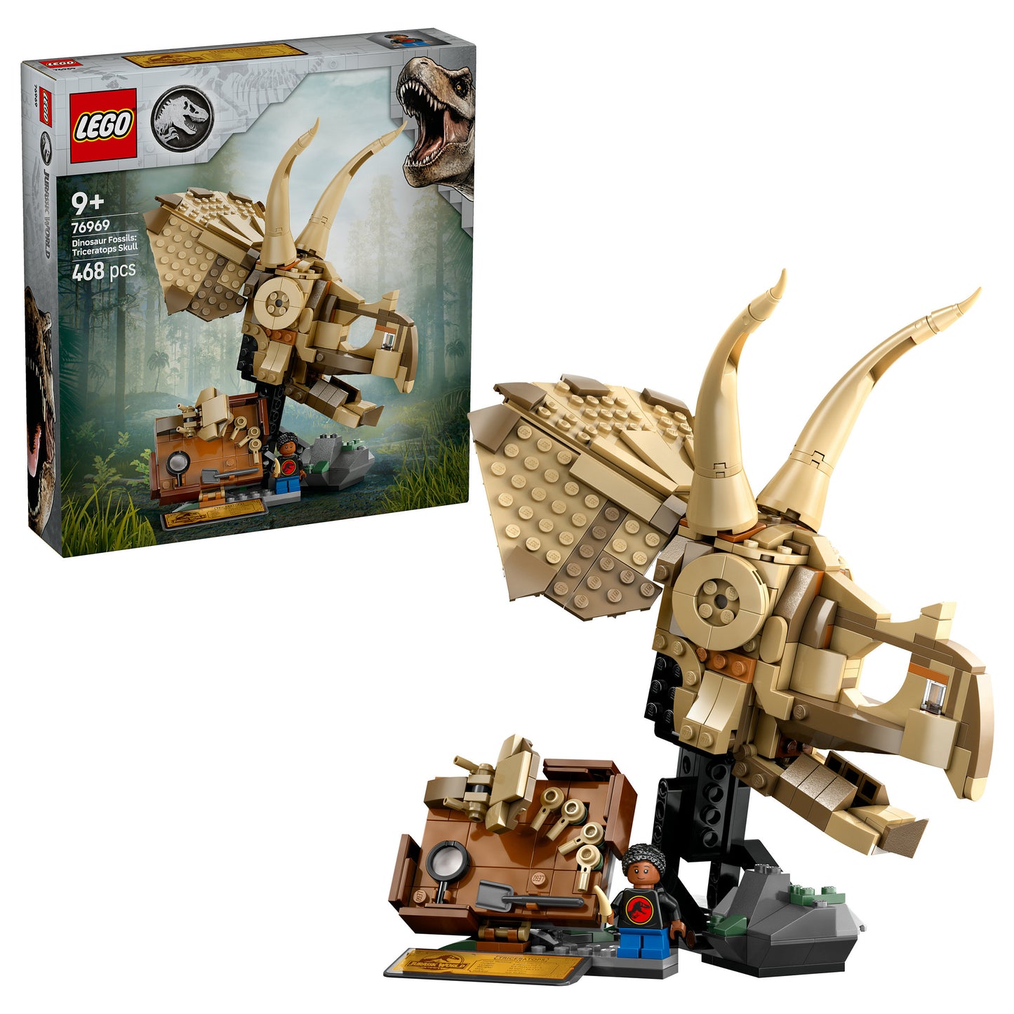 LEGO 76969 Jurassic World Dinosaurier-Fossilien: Triceratops