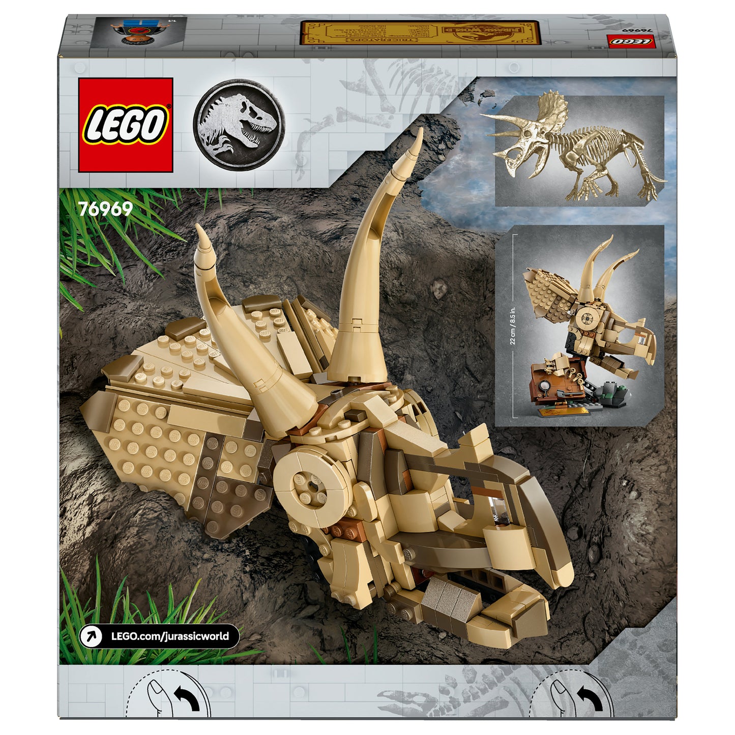 LEGO 76969 Jurassic World Dinosaurier-Fossilien: Triceratops