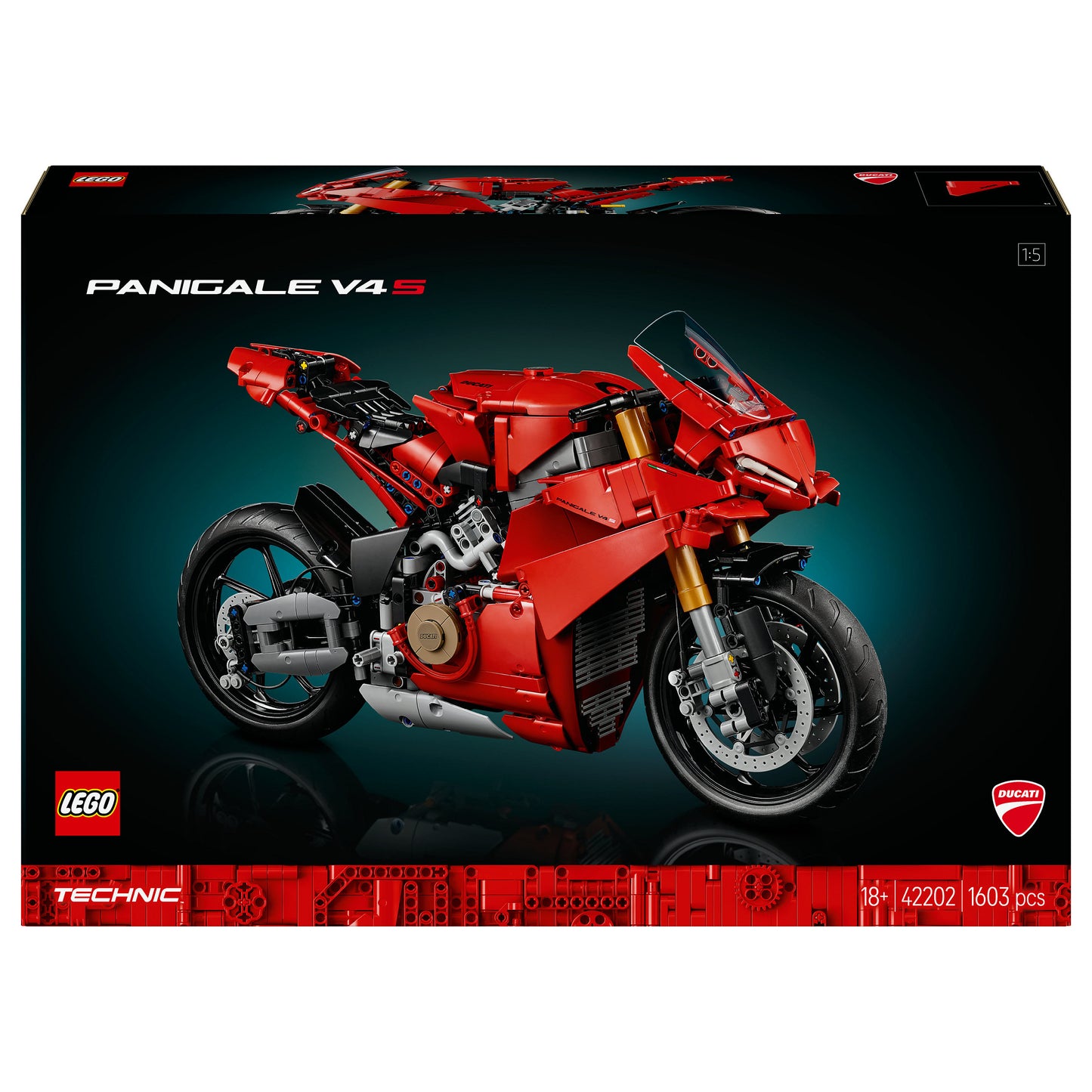 LEGO 42202 Technic Ducati Panigale V4 S Motorrad