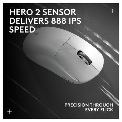 Logitech G PRO X Superlight 2 Lightspeed Gaming Mouse - WHITE - 2.4GHZ - N/A - EER2-933 - 933