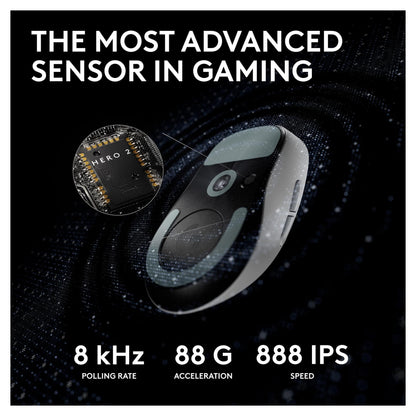 Logitech G PRO X Superlight 2 Lightspeed Gaming Mouse - WHITE - 2.4GHZ - N/A - EER2-933 - 933