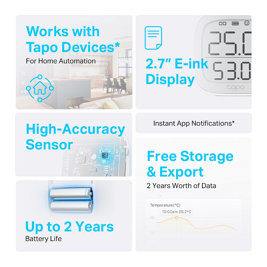 TP-Link Smart Sensor Tapo T315 Smart Temperature Sensor