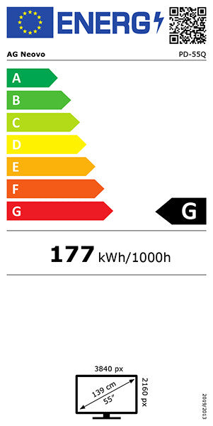 AG neovo PD-55Q 138.7cm(55") LED black (Speditionsversand)