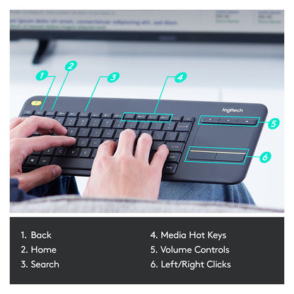 Logitech WIRELESS TOUCH KEYBRD K400 PLUS
