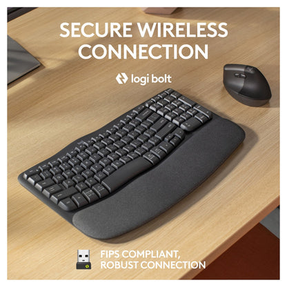 Logitech WAVE KEYS FOR BUSINESS GRAPHITE