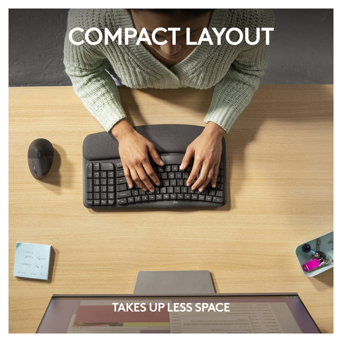 Logitech WAVE KEYS FOR BUSINESS GRAPHITE