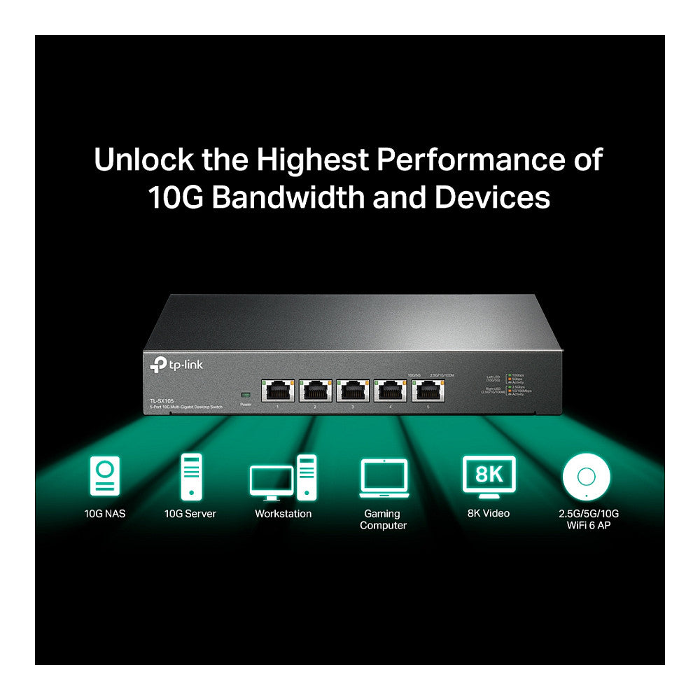 TP-Link Switch 5x 10G Multi-Gigabit TL-SX105