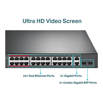TP-Link Switch TL-SL1226P 26-Port 10/100Mbps PoE