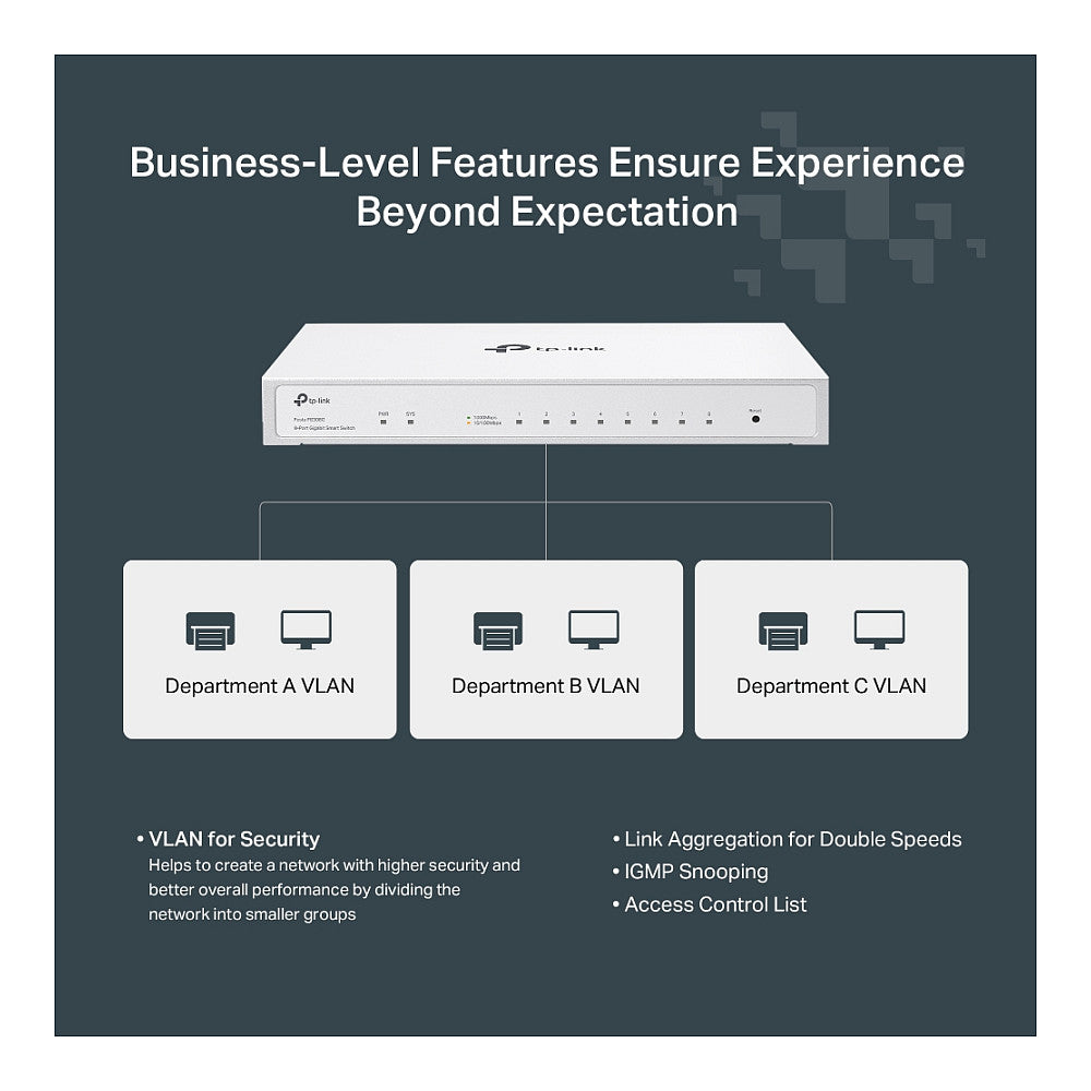 TP-Link Smart Switch Festa FS308G 8-Port Gigabit
