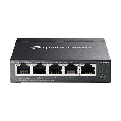 TP-Link Omada Switch 5x GE ES205GP 4-Port PoE+
