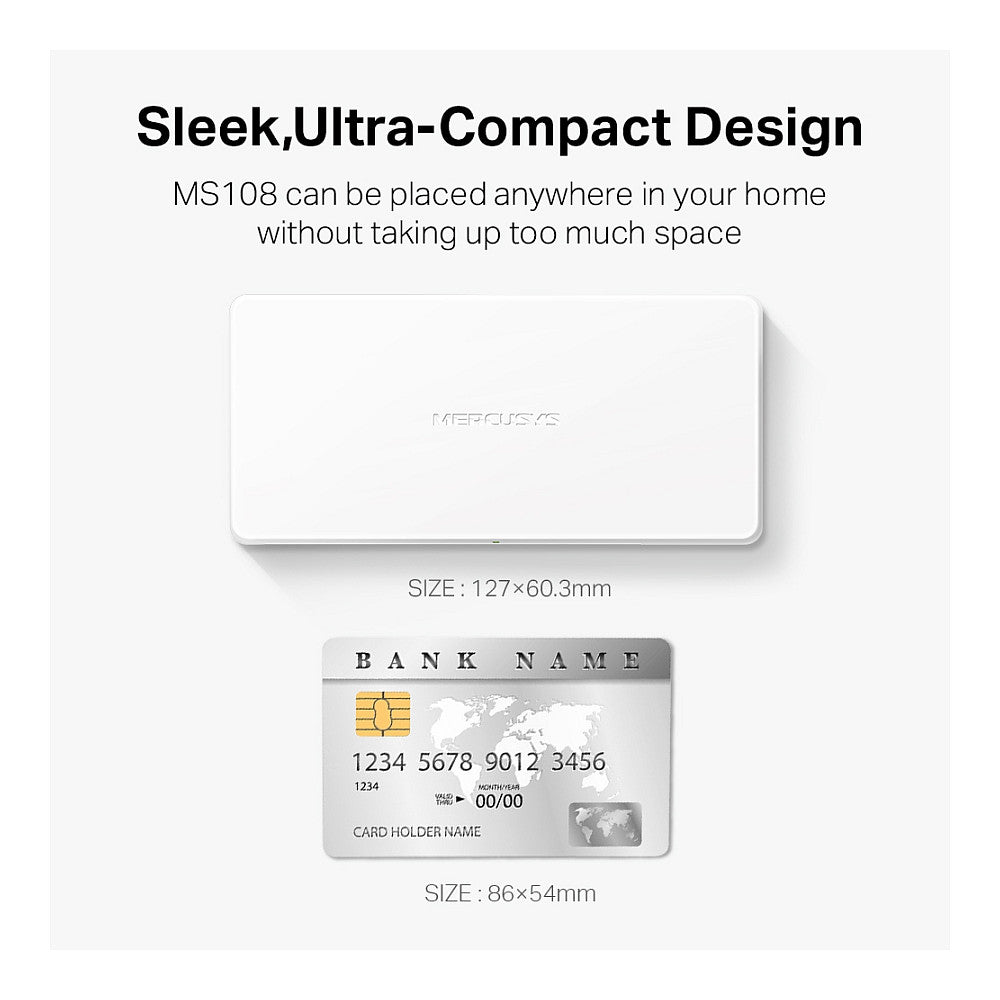 TP-Link Mercusys MS108 8-Port 10/100Mbps Desktop Switch