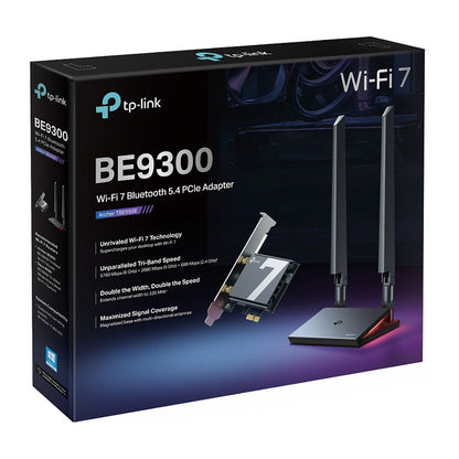 TP-Link Archer TBE550E BE9300 Tri-Band Wi-Fi 7 BT PCI Adapter