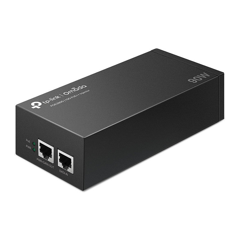 TP-LINK POE380S Omada 10G PoE++ Injector Adapter 2 10 Gbps/5 Gbps/2.5 Gbps/1 Gbps/100 Mbps/10 Mbps RJ45 ports
