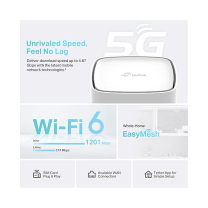TP-LINK Archer NX200 5G AX1800 Wireless Dual-Band GIG Router - Router - 1 Gbps