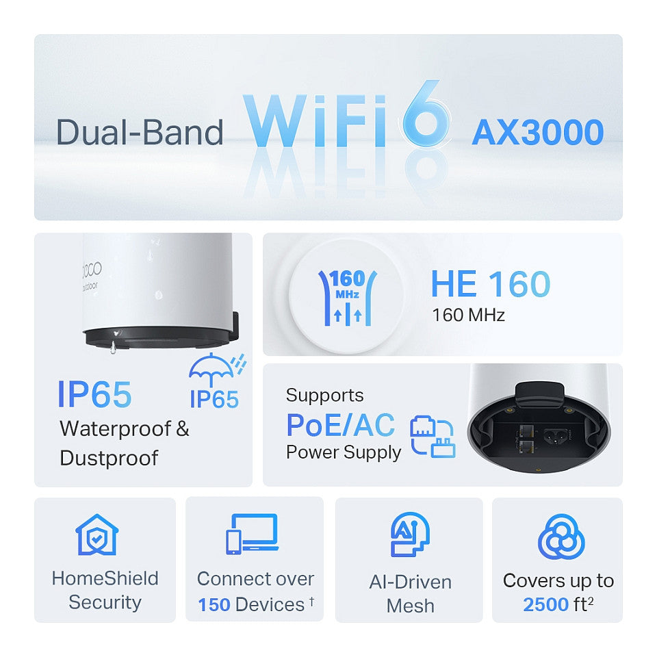 TP-Link WL-AP Access Point Deco X50-Outdoor Mesh-System 1er