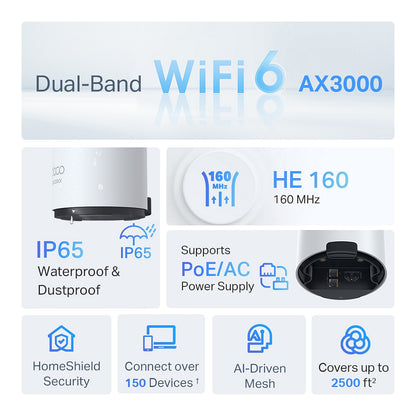 TP-Link WL-AP Access Point Deco X50-Outdoor Mesh-System 1er