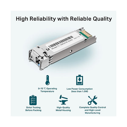 TP-LINK TL-SM321B -2 - SFP (Mini-GBIC)-Transceiver-Modul - GigE - 1000Base-BX - LC/UPC Einzelmodus - bis zu 10 km - 1310 (TX)