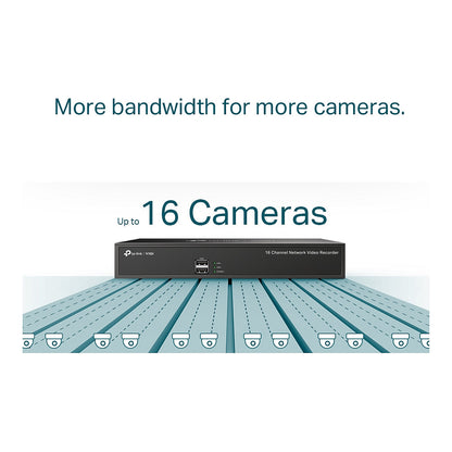 TP-Link Omada IPCam VIGI NVR1016H Security 16 Channel Video