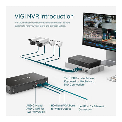 TP-Link Omada IPCam VIGI NVR1008H Security 8 Channel Video