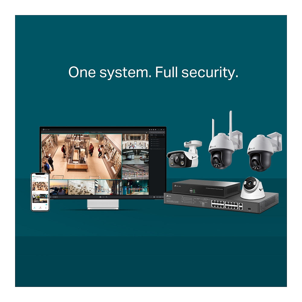 TP-Link Omada IPCam VIGI C540(4mm) 4MP Full-Color Pan