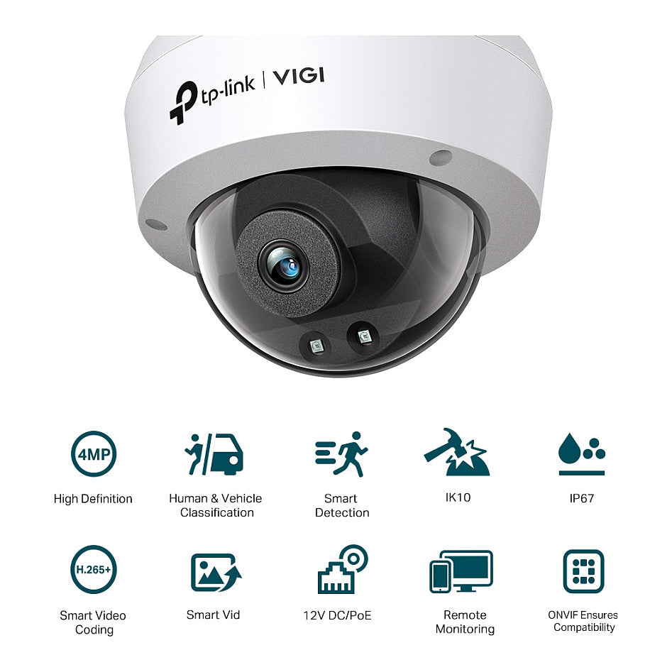 TP-Link Omada IPCam VIGI C240I(2.8mm) 4MP Dome Network