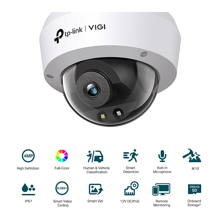 TP-Link Omada IPCam VIGI C240(4mm) 4MP Color Dome Network