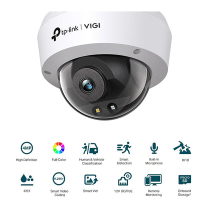 TP-Link Omada IPCam VIGI C240(4mm) 4MP Color Dome Network